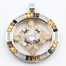 Magnet Style Side Open Surgical Stainless Steel Locket Pendant for Gift